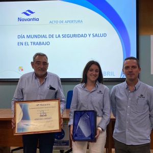 Premio Seguridad y Prevención en Navantia, Cartagena, España.