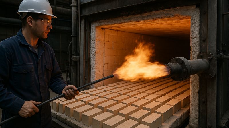 secado del material refractario