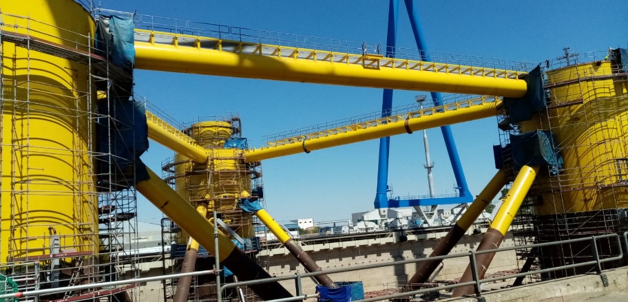 Offshore Jacket structures for marine wind farms