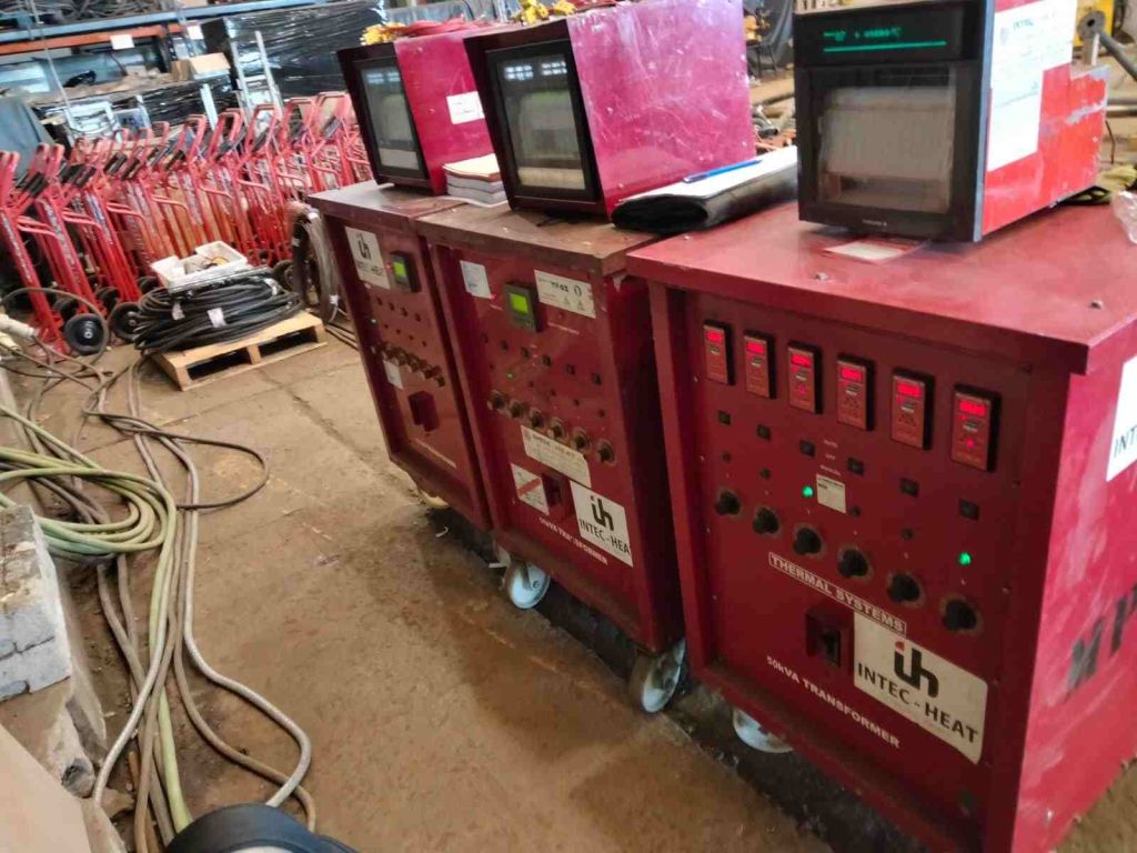Precalentamiento de soldaduras en refinerías
